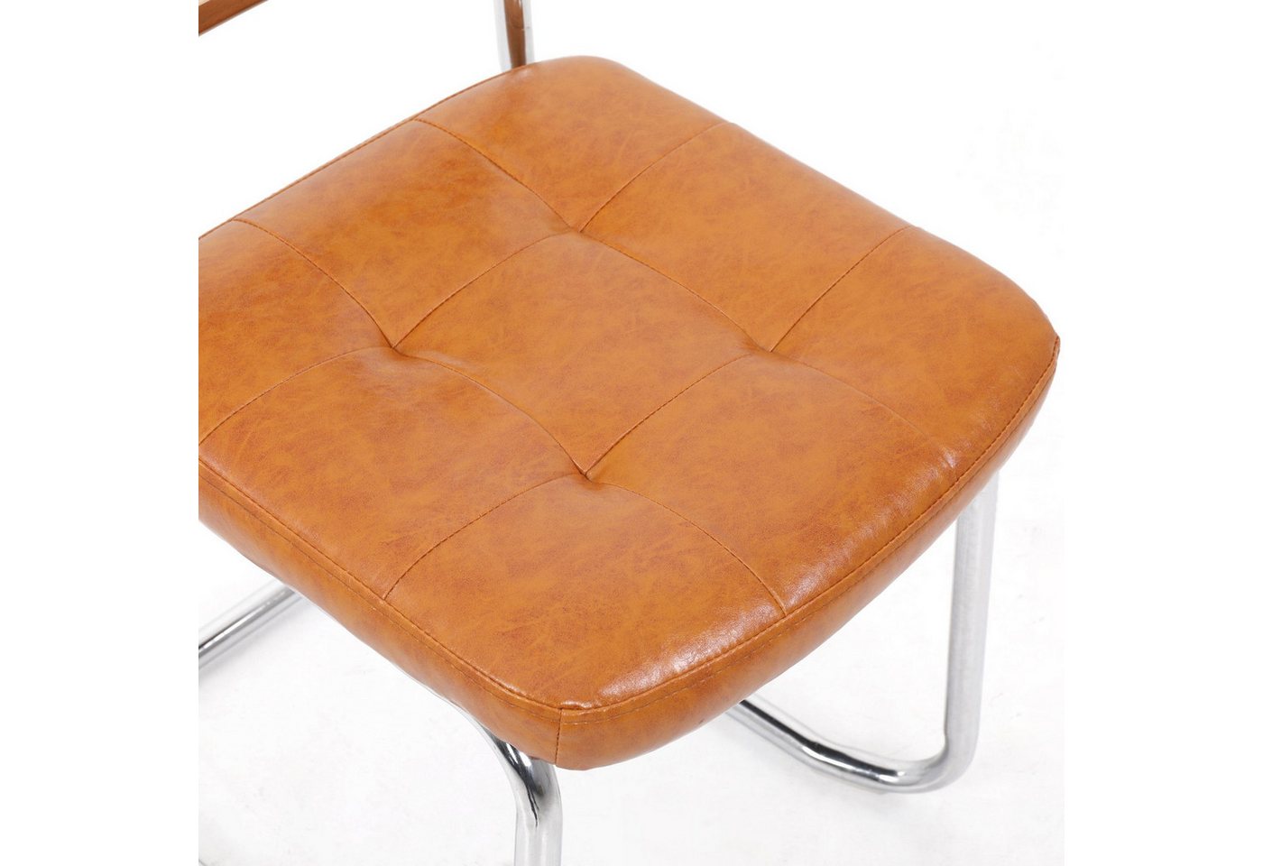 SEHAUSEU Freischwinger Schwingstuhl Esszimmerstuhl Bürostuhl (Set, 2 St) Belastbarkeit 130 Kg – Bild 5 von 5