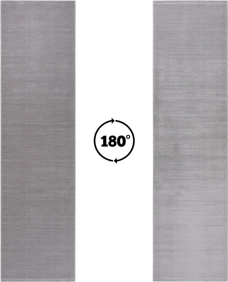 Sehrazat Teppich LIMA, auch als Läufer und in RUnd, rechteckig, Höhe: 10 mm, Kurzflor, Linienstruktur, leichter Glanz, Wohnzimmer – Bild 3 von 5