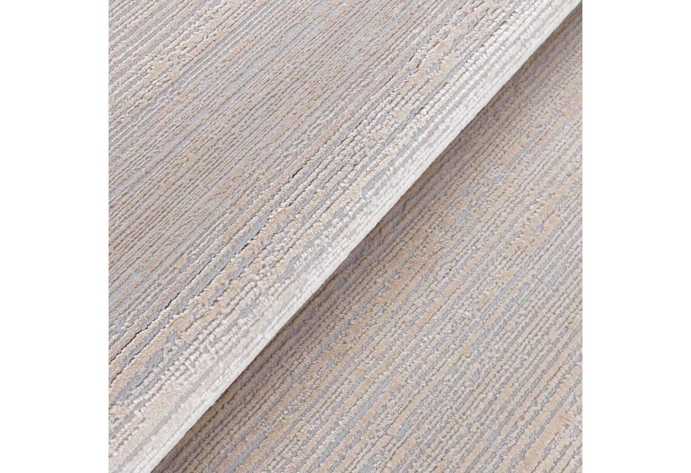 Sehrazat Teppich LIMA, auch als Läufer, rund, Höhe: 10 mm, Kurzflor, Linienstruktur, leichter Glanz, Wohnzimmer – Bild 5 von 5