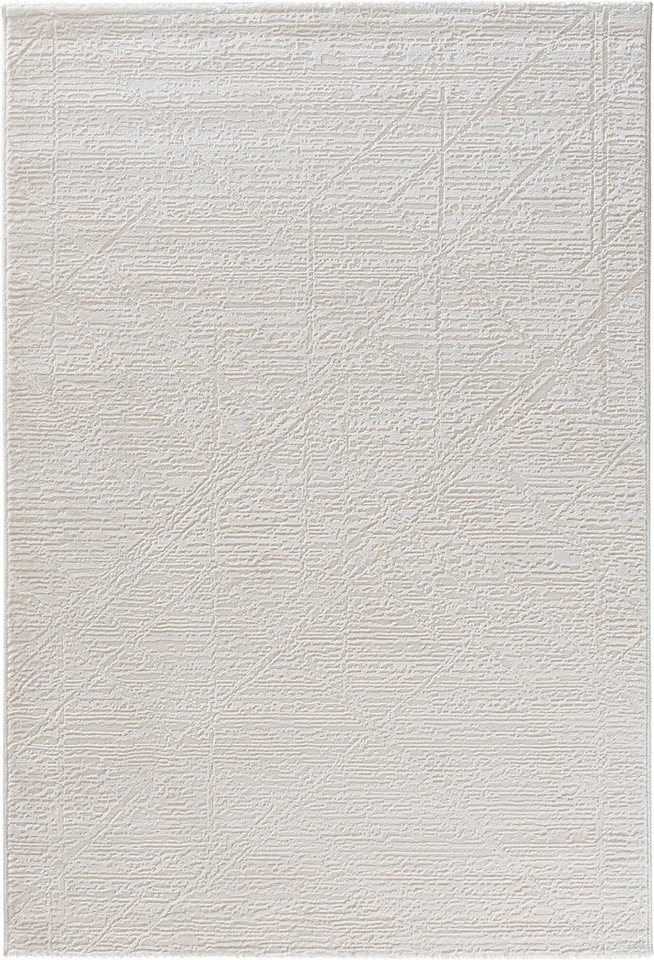 Sehrazat Teppich Moda 1200, auch als Läufer, rechteckig, Höhe: 11 mm, Kurzflor, grafisches Hoch Tief Muster, Wohnzimmer – Bild 3 von 5