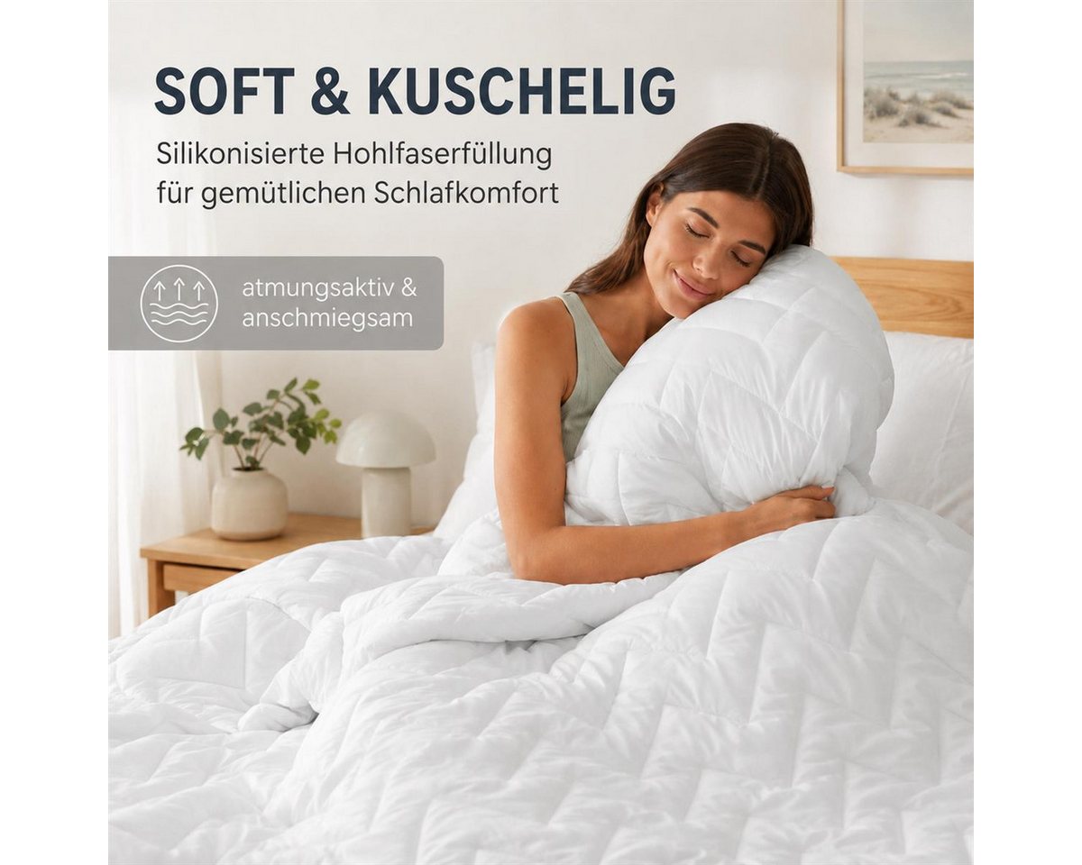SEI Design Microfaserbettdecke Air Dream Bettdecken gesteppt und kochfest, Füllung: Polyester, Bezug: 100% Mikrofaser, Kochfest hygienisch – Bild 2 von 5