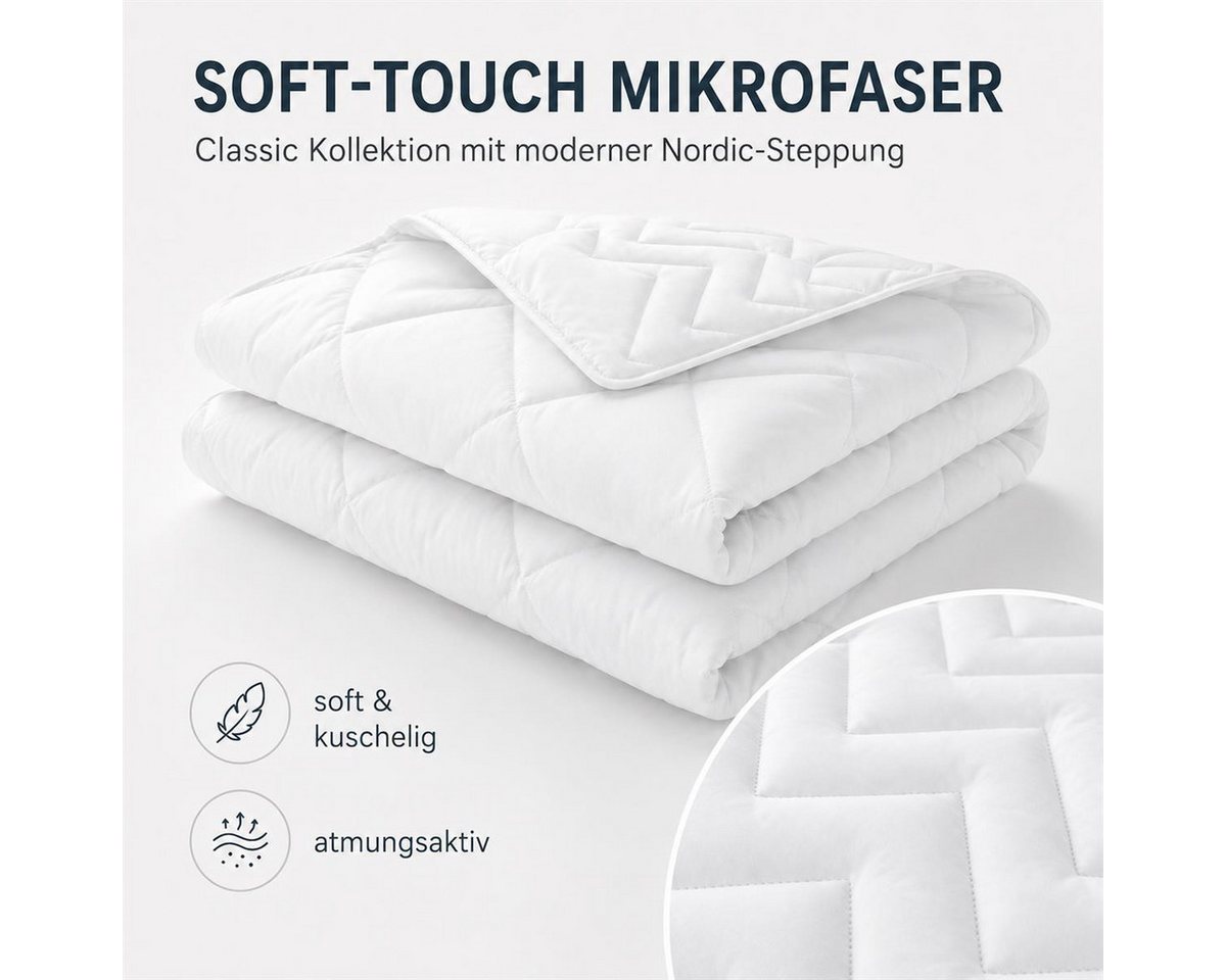SEI Design Microfaserbettdecke Air Dream Bettdecken gesteppt und kochfest, Füllung: Polyester, Bezug: 100% Mikrofaser, Kochfest hygienisch – Bild 4 von 5