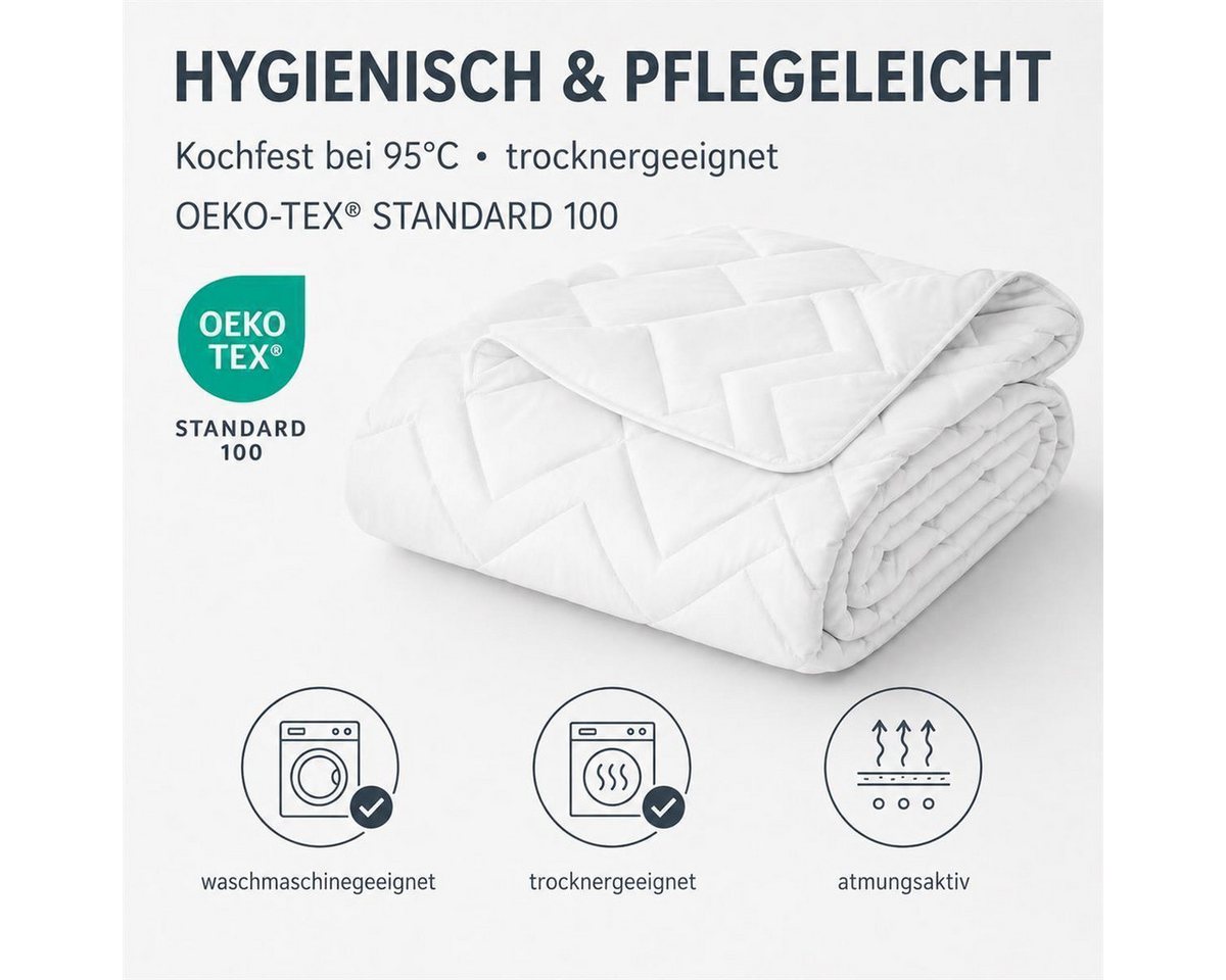 SEI Design Microfaserbettdecke Air Dream Bettdecken gesteppt und kochfest, Füllung: Polyester, Bezug: 100% Mikrofaser, Kochfest hygienisch – Bild 5 von 5