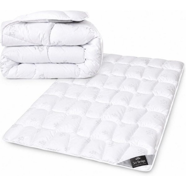 SEI Design Microfaserbettdecke SWAN Winter Bettdecke 155x220 cm Mikrofaser Decke Kuscheldecke, Füllung: 100% Mikrofaser, Bezug: 100% Mikrofaser, ein Gefühl wie 