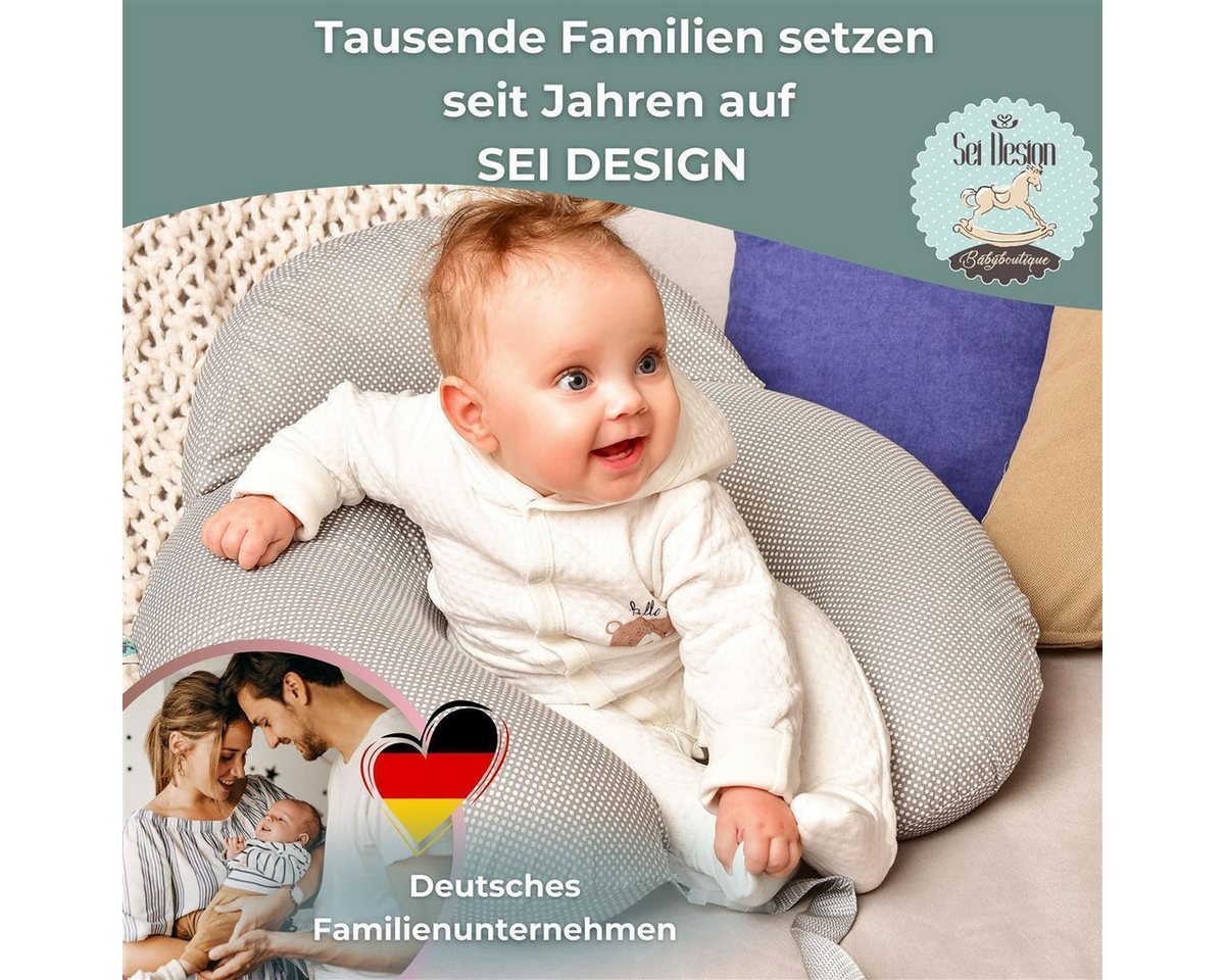 SEI Design Stillkissen Stillkissen mit verstellbarem Hüftgurt, entlastet Schultern und Nacken, mit Sicherheitsgurt, zusätzliches Kissen als Barriere – Bild 5 von 5