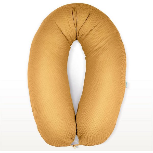 SEI Design Stillkissen Seitenschläferkissen Babynestchen Kuschelnest XXL Musselin Bezug, Schwangerschaftskissen mit Bezug, 1-tlg., Schwangerschaftskissen mit Be