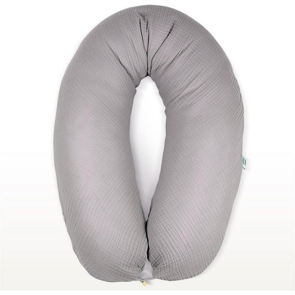 SEI Design Stillkissen Seitenschläferkissen Babynestchen Kuschelnest XXL Musselin, Schwangerschaftskissen mit Bezug, 1-tlg., Schwangerschaftskissen mit Bezug, B