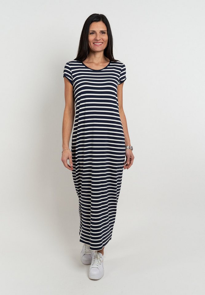 Seidel Moden Sommerkleid lang, mit Streifen-Design, MADE IN GERMANY – Bild 3 von 4