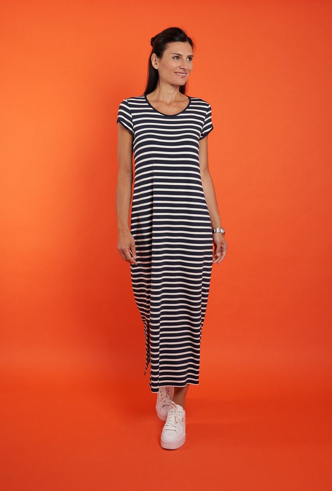 Seidel Moden Sommerkleid lang, mit Streifen-Design, MADE IN GERMANY – Bild 4 von 4