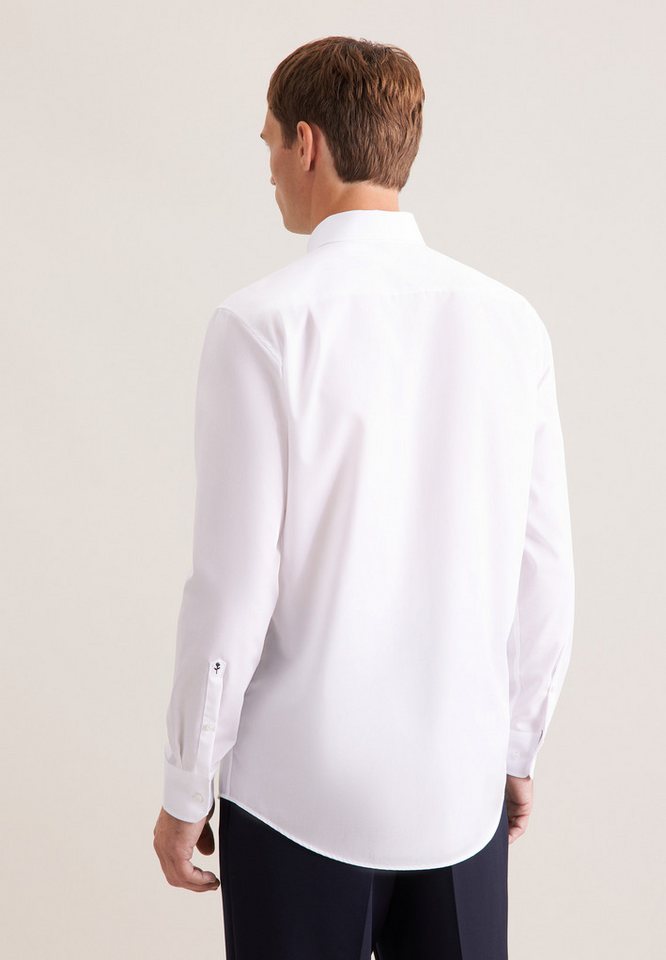 seidensticker Businesshemd Schwarze Rose Regular 1/1 Button-Down-Kragen Uni – Bild 2 von 5