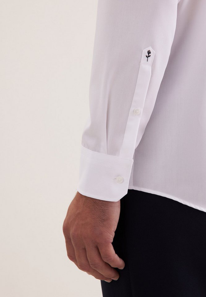 seidensticker Businesshemd Schwarze Rose Regular 1/1 Button-Down-Kragen Uni – Bild 4 von 5
