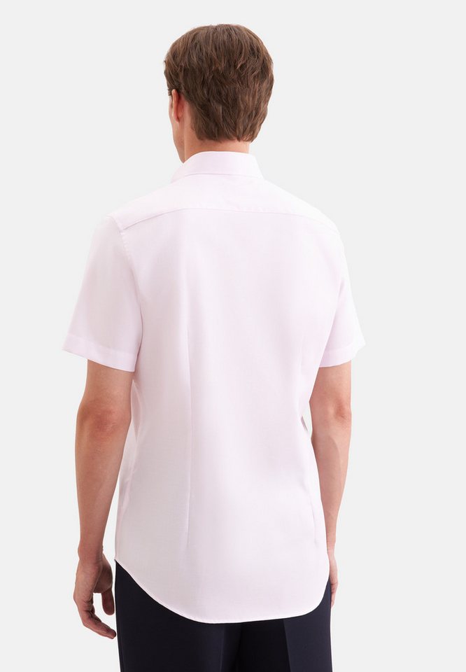 seidensticker Businesshemd Schwarze Rose Shaped 1/2 Button-Down-Kragen Struktur – Bild 2 von 5