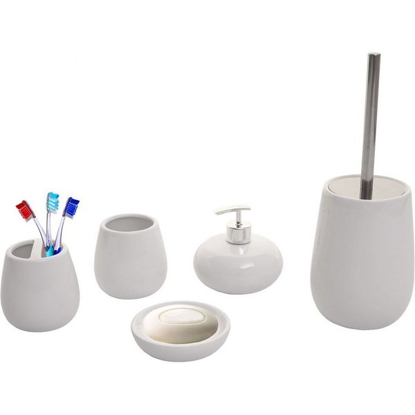 MCW Seifenspender MCW-C72, (Set, 5-tlg), 5-teiliges Set, wechselbarer Bürstenkopf, austauschbarer Seifenspender