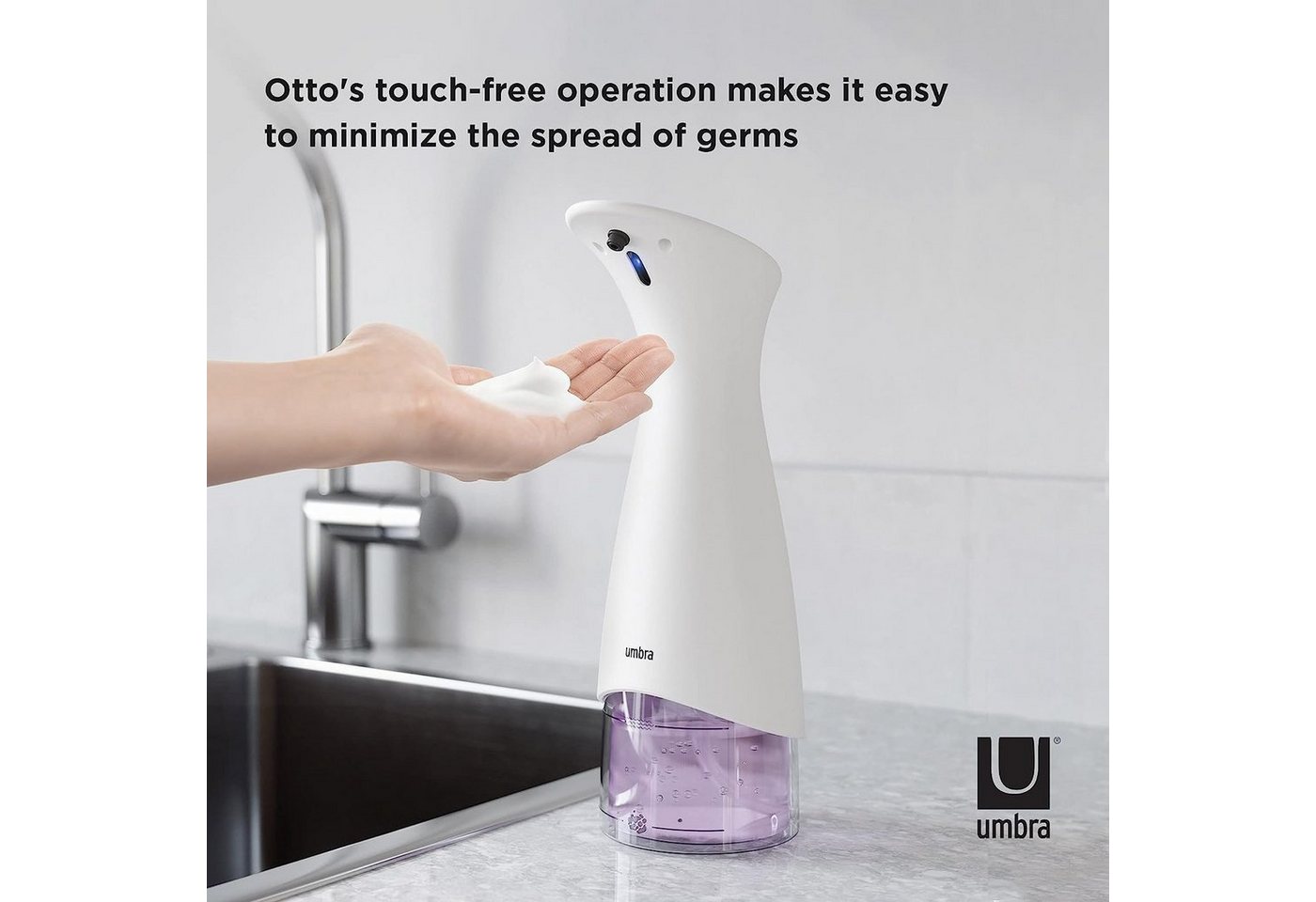 Umbra Seifenspender Umbra Otto 280ml weiß – Bild 4 von 4