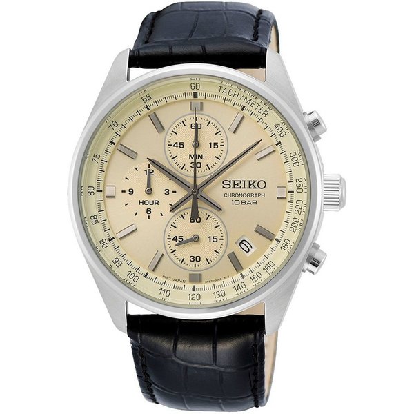 Seiko Chronograph SSB383P1, Armbanduhr, Quarzuhr, Herrenuhr, Stoppfunktion, Datum