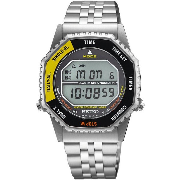 Seiko Digitaluhr SMGG17P1, Quarzuhr, Armbanduhr, Damenuhr, Herrenuhr, Edelstahlarmband, digital