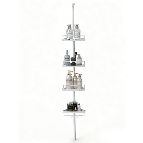 Sekey Duschregal Duschregal Ohne Bohren Duschablage Teleskop mit 4 Körben 81-310 cm