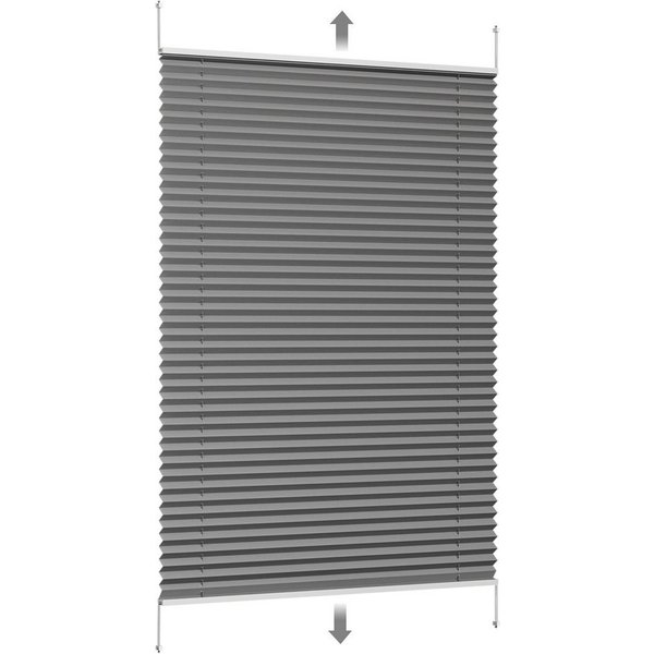 Sekey Plissee Sonnenschutzrollo ohne Bohren Verspannt Blickdicht Lichtschutz, blickdicht, Klemmfix, Verspannt Jalousie Rollos für Fenster / Tür
