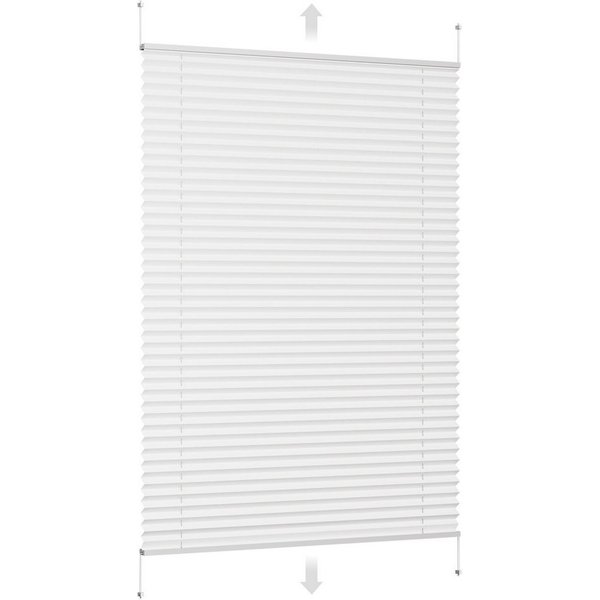 Sekey Plissee Sonnenschutzrollo ohne Bohren Verspannt Blickdicht Lichtschutz, blickdicht, Klemmfix, Verspannt Jalousie Rollos für Fenster / Tür