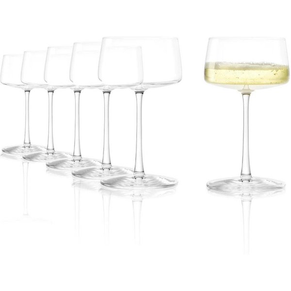 Stölzle Sektglas Stölzle Lausitz Power Champagnerschale 6er Set, Glas