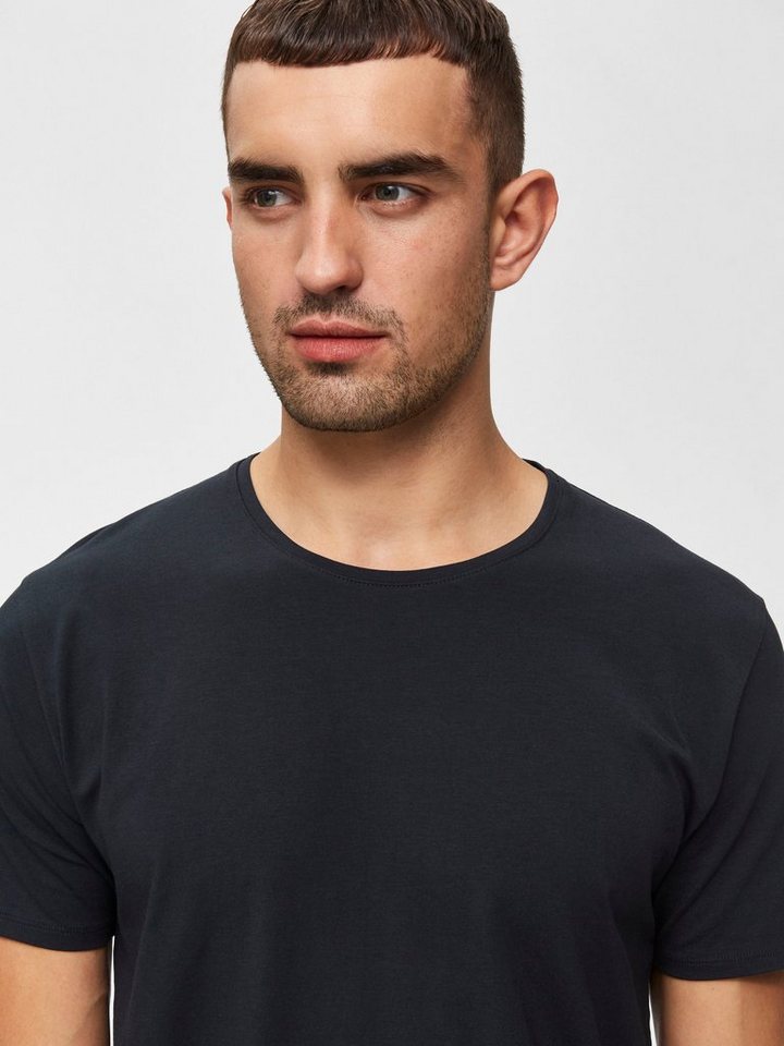 Selected Rundhalsshirt SLHNEWPIMA SS O-NECK TEE NOOS – Bild 3 von 5