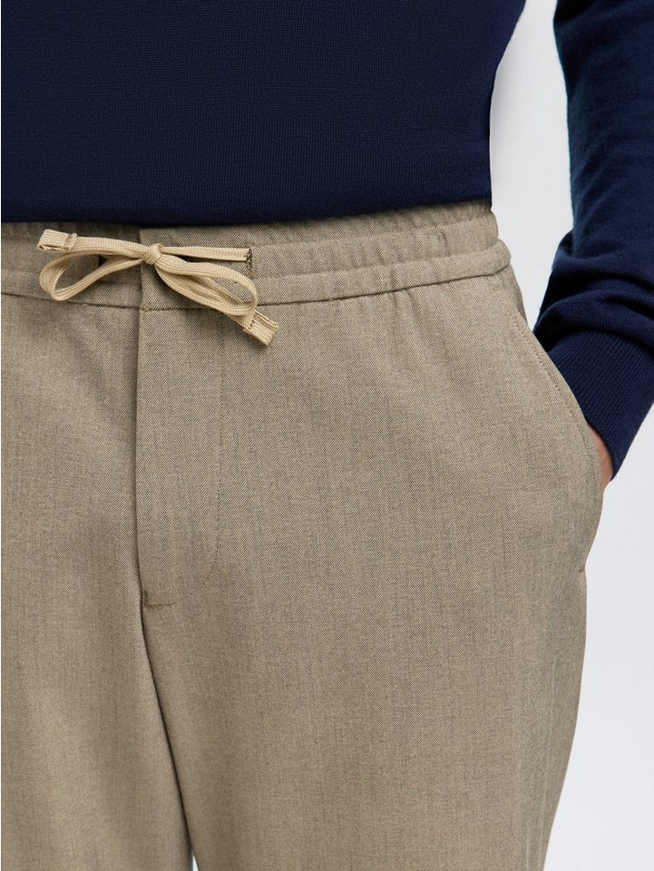 Selected Schlupfhose SLH196-STRAIGHT ROBERT STRING PANT NOOS Materialmix, straight fit – Bild 2 von 5