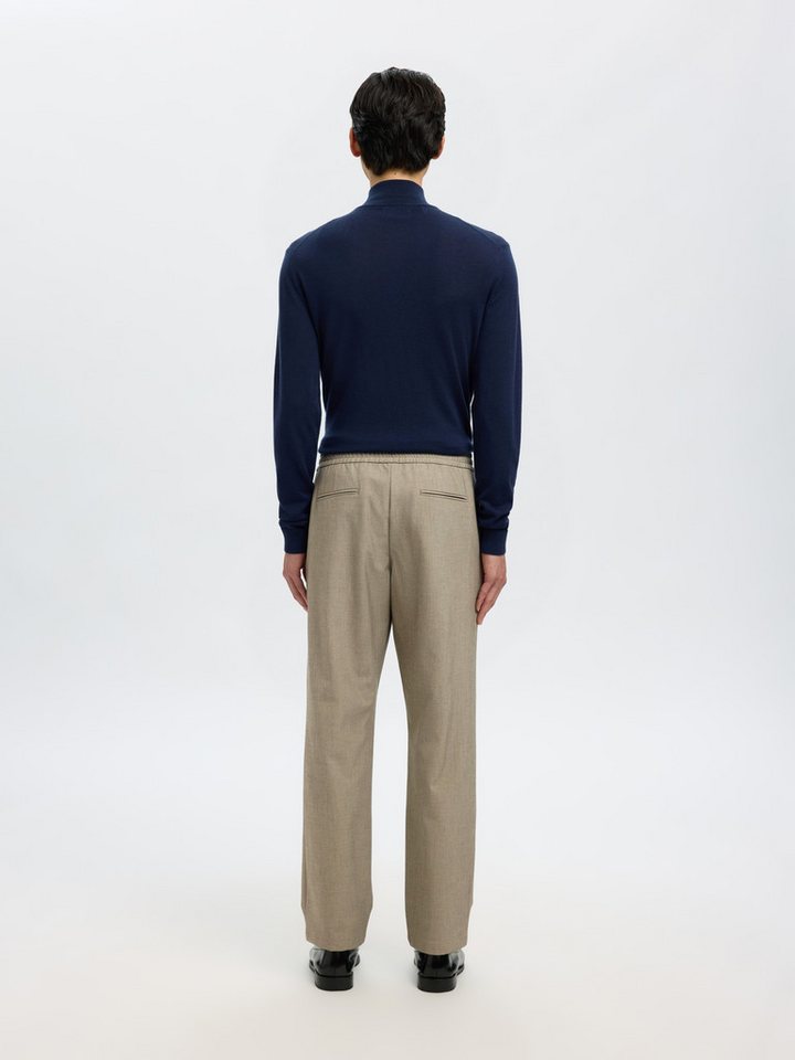 Selected Schlupfhose SLH196-STRAIGHT ROBERT STRING PANT NOOS Materialmix, straight fit – Bild 3 von 5