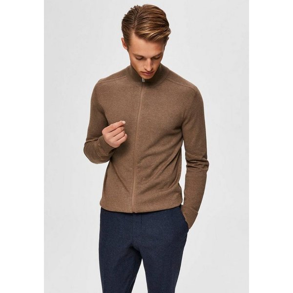 Selected Strickjacke SLHBERG FULL ZIP CARDIGAN NOOS