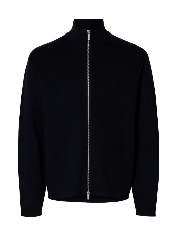 Selected Strickjacke SLMTELLER FN ZIP CARDIGAN NOOS Viskosemischung, regular fit – Bild 4 von 5