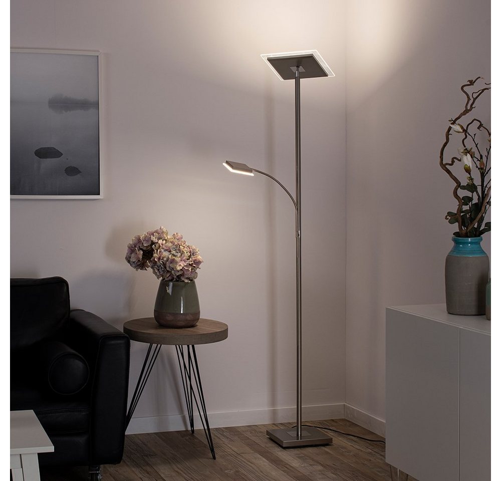 SellTec LED Deckenfluter LED Stehleuchte Fernbedienung, dimmbar über Touchdimmer, Fernbedienung, 1xLED-Board / 24.8 Watt, warmweiß - kaltweiß, CCT Farbwechsel w – Bild 3 von 5