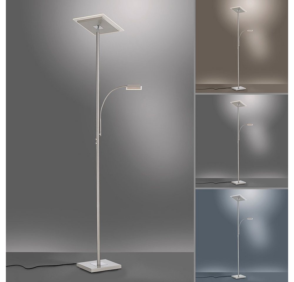 SellTec LED Deckenfluter LED Stehleuchte Fernbedienung, dimmbar über Touchdimmer, Fernbedienung, 1xLED-Board / 24.8 Watt, warmweiß - kaltweiß, CCT Farbwechsel w – Bild 4 von 5