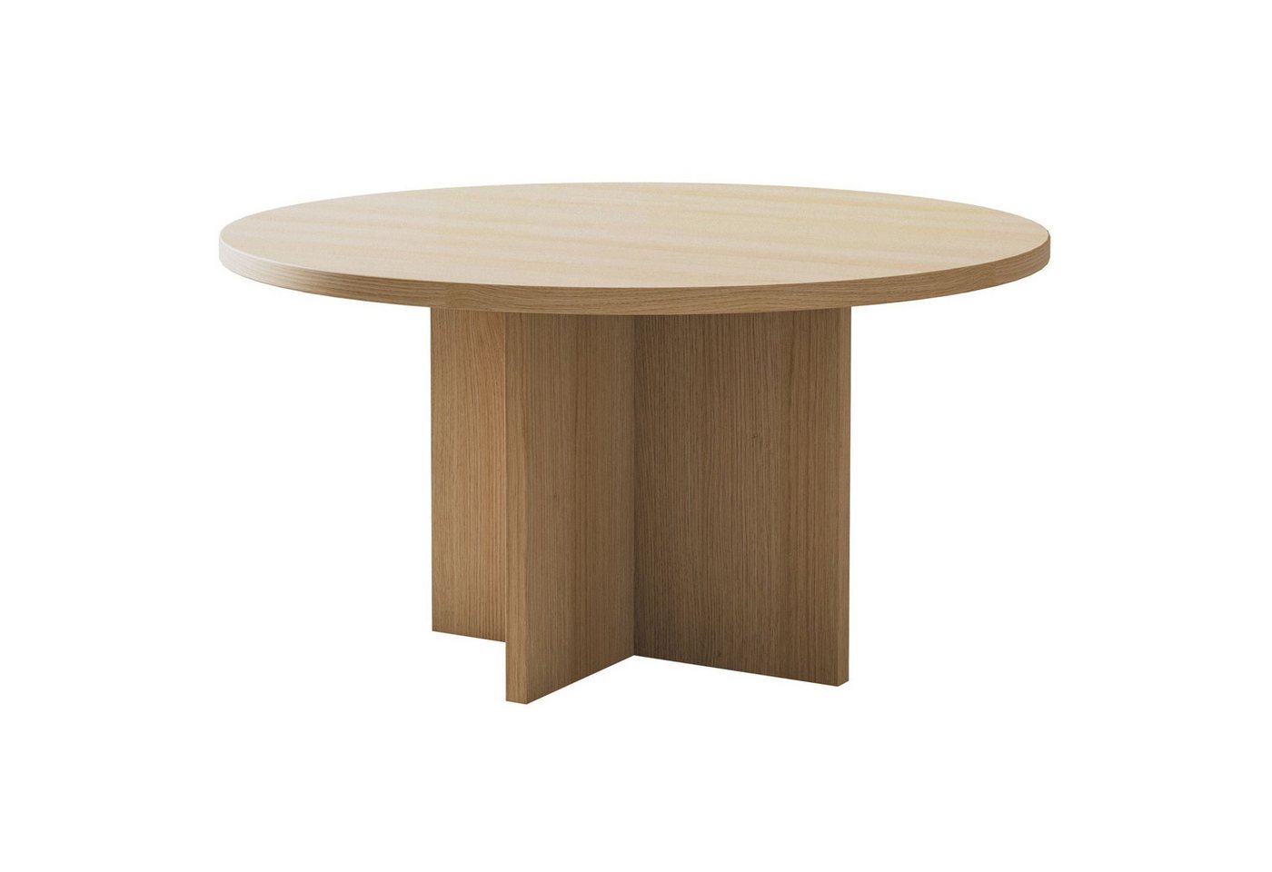 Selsey Couchtisch OVO, Couchtisch rund mit Holznachbildung, 76 cm – Bild 5 von 5