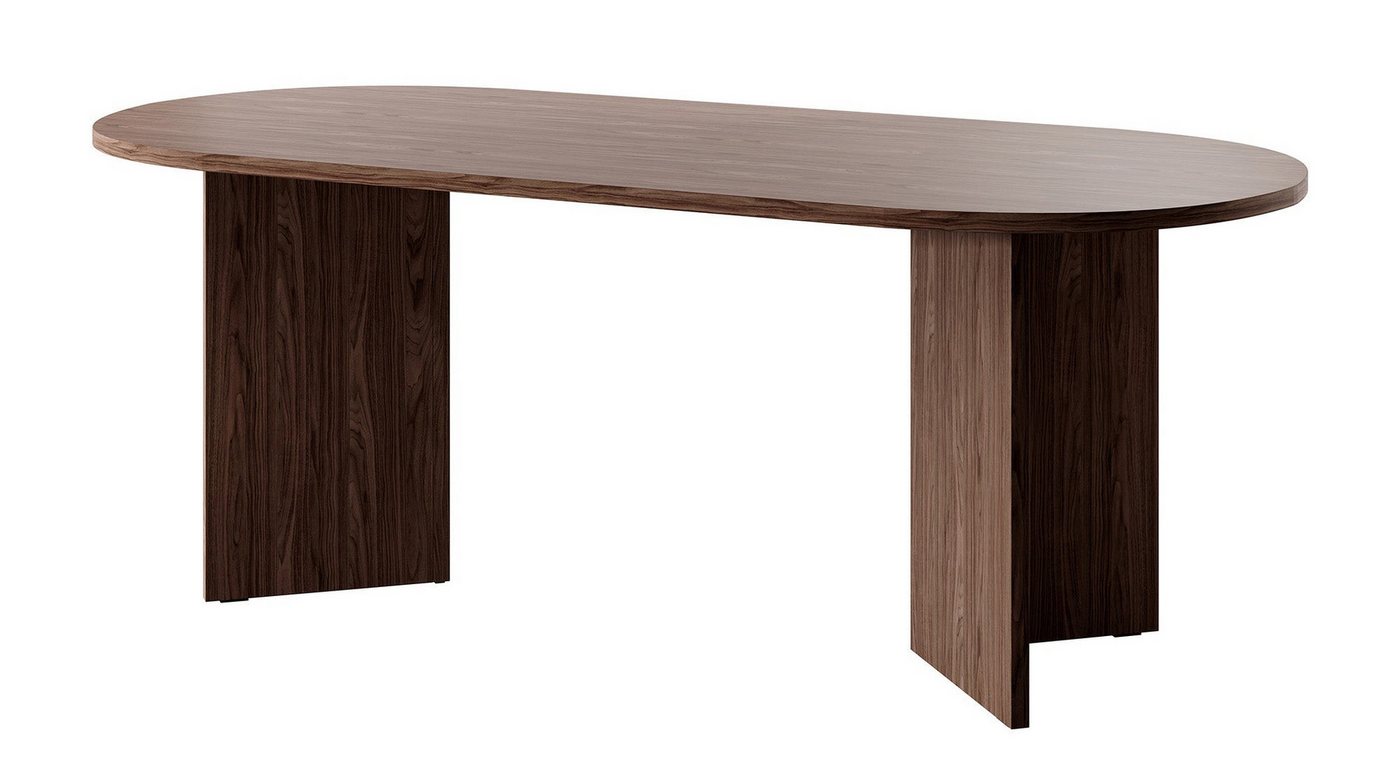 Selsey Esstisch OVO, oval, V-förmige Beine, feste Tischplatte, 204x90x75 cm – Bild 2 von 4