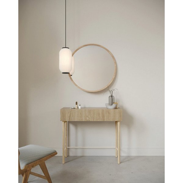 Selsey Konsolentisch NOLIE, mit Schublade, geriffelter Front und Holzbeinen, 90 cm