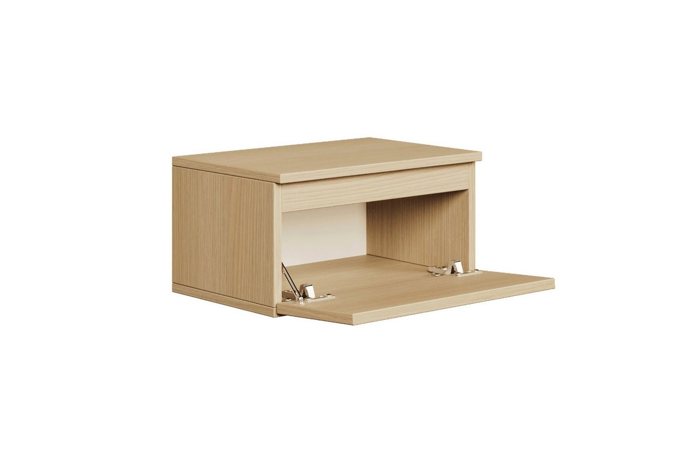 Selsey Nachttisch BEMMI, Wandnachttisch mit Schublade – schwebendes Design, matt, 48 cm breit – Bild 3 von 5
