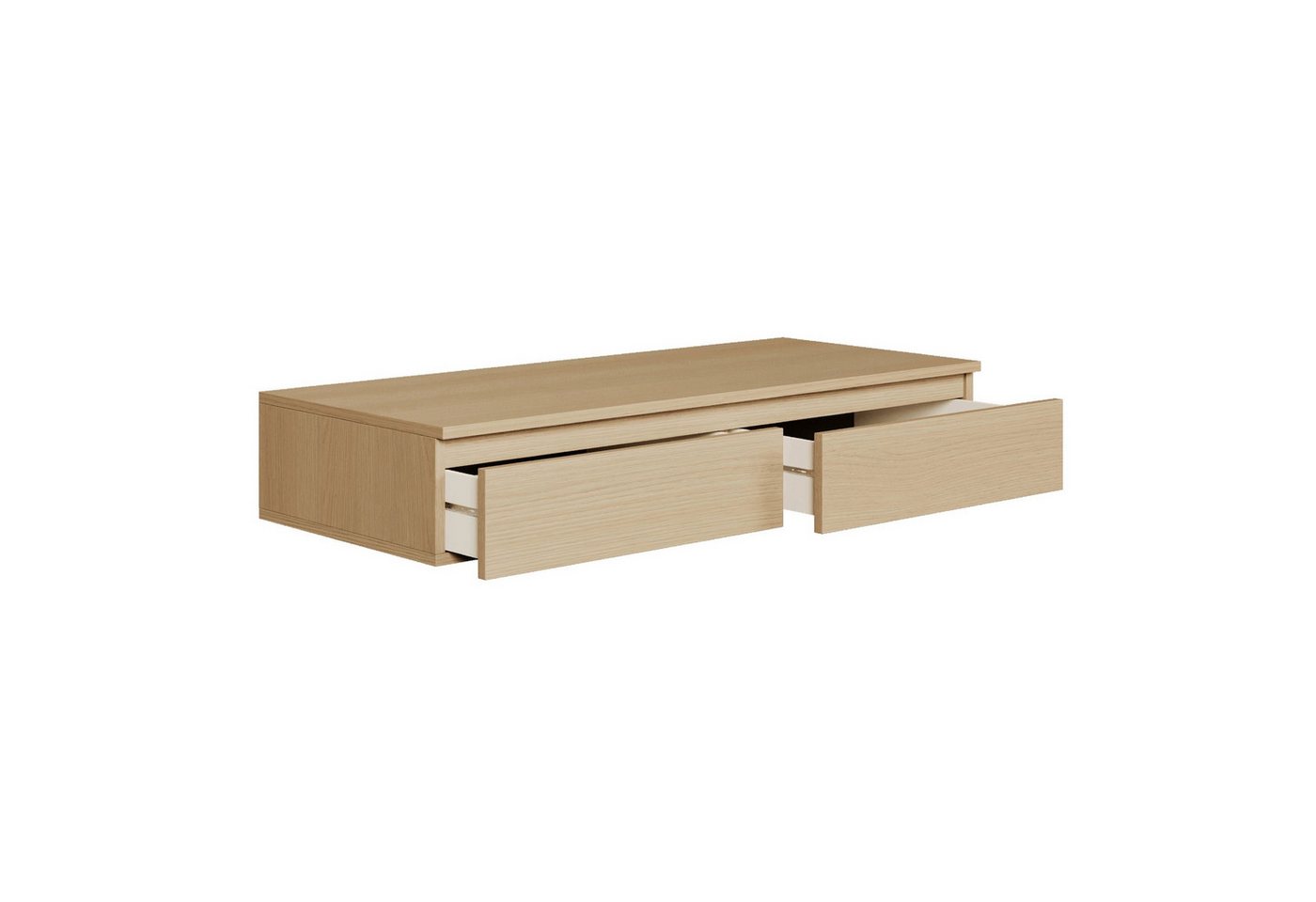 Selsey Schminktisch BEMMI, Hängeschreibtisch Schminktisch mit 2 Schubladen 120 cm breit – Bild 3 von 5