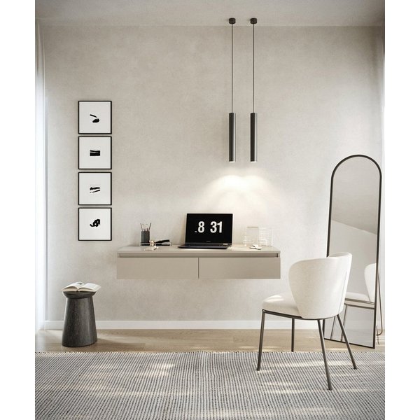 Selsey Schminktisch BEMMI, Hängeschreibtisch Schminktisch mit 2 Schubladen 120 cm breit