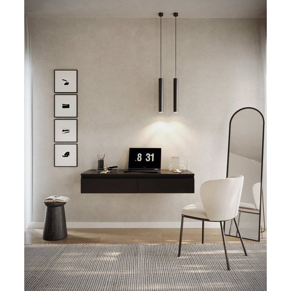 Selsey Schminktisch BEMMI, Hängeschreibtisch Schminktisch mit 2 Schubladen 120 cm breit