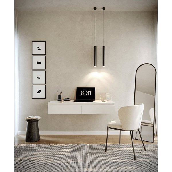Selsey Schminktisch BEMMI, Hängeschreibtisch Schminktisch mit 2 Schubladen 120 cm breit