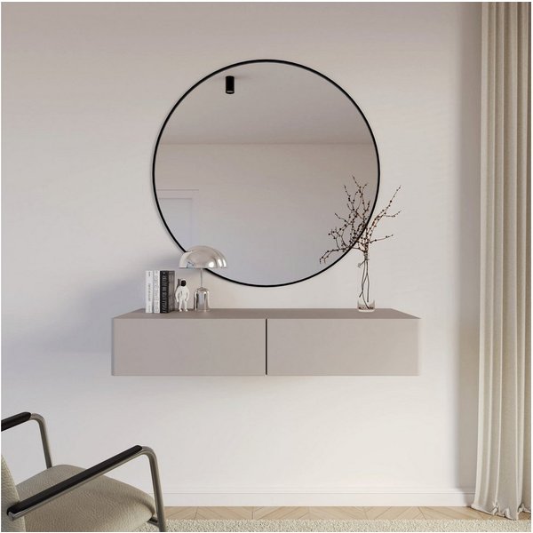 Selsey Schminktisch OLIO, Wandhängender Schminktisch mit 2 Schubladen, 110 cm breit