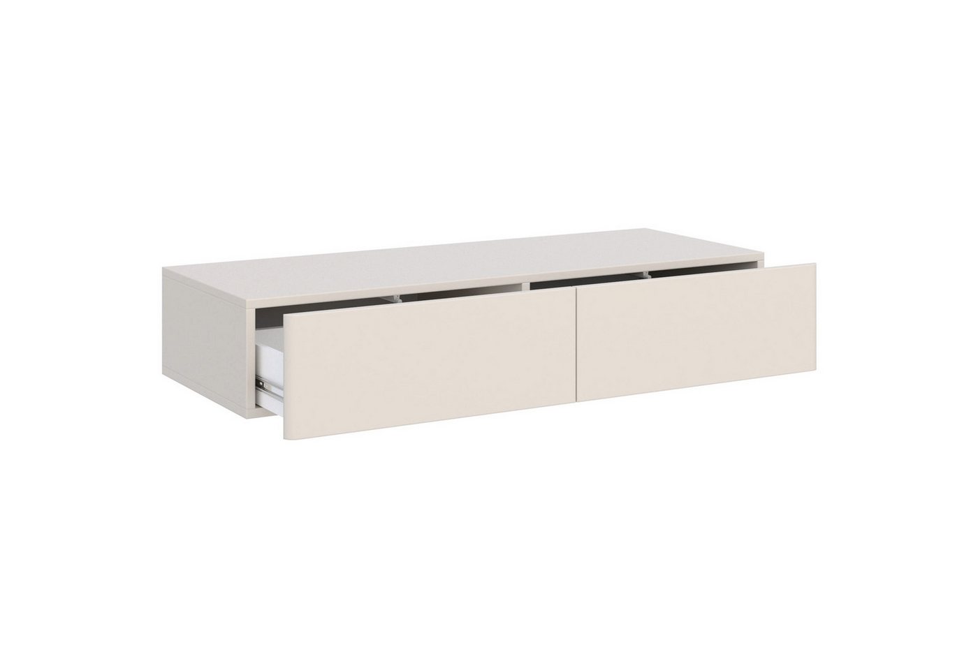Selsey Schminktisch OLIO, Wandhängender Schminktisch mit 2 Schubladen, 110 cm breit – Bild 3 von 5