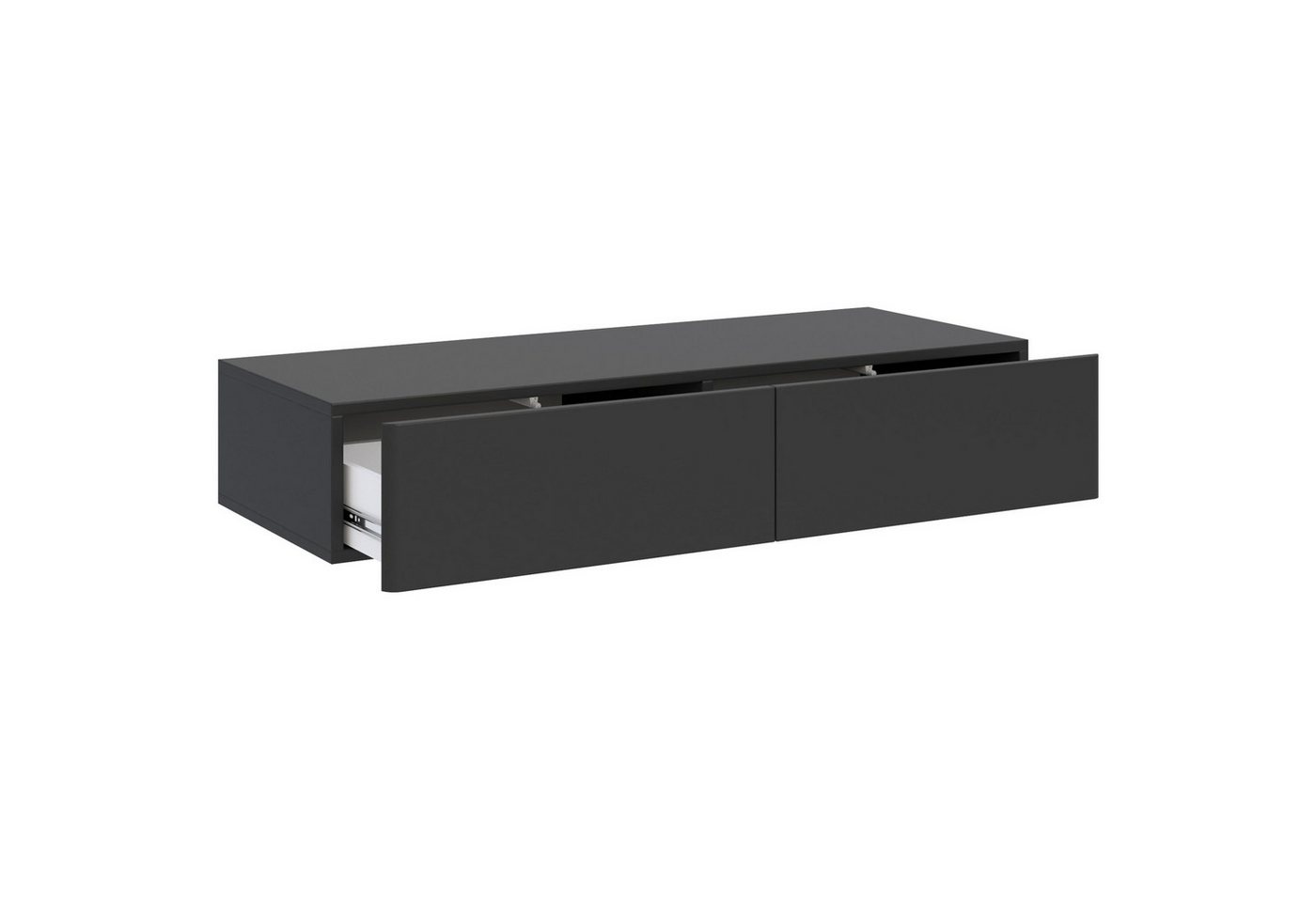 Selsey Schminktisch OLIO, Wandhängender Schminktisch mit 2 Schubladen, 110 cm breit – Bild 3 von 5
