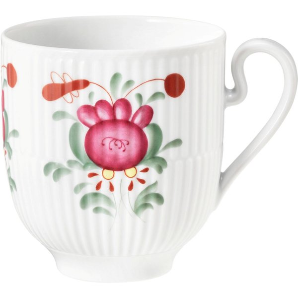 Seltmann Weiden Becher Amina Ostfriesenrose, 1-tlg., Porzellan, Kaffeebecher, Tasse, mit Relief