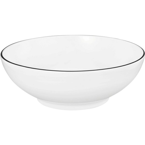 Seltmann Weiden Dessertschale Lido Black Line, Porzellan, (1-tlg), Dessertschale rund 15 cm