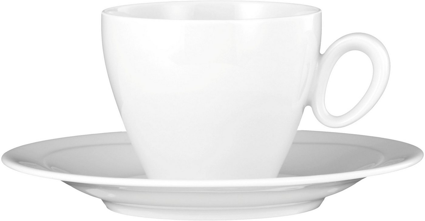 Seltmann Weiden Kaffeeservice Geschirr-Set, Service Trio (18-tlg), 6 Personen, Porzellan, Tassen, Teller, Untertassen, Made in Germany, 18 Teile, für 6 Personen – Bild 3 von 5