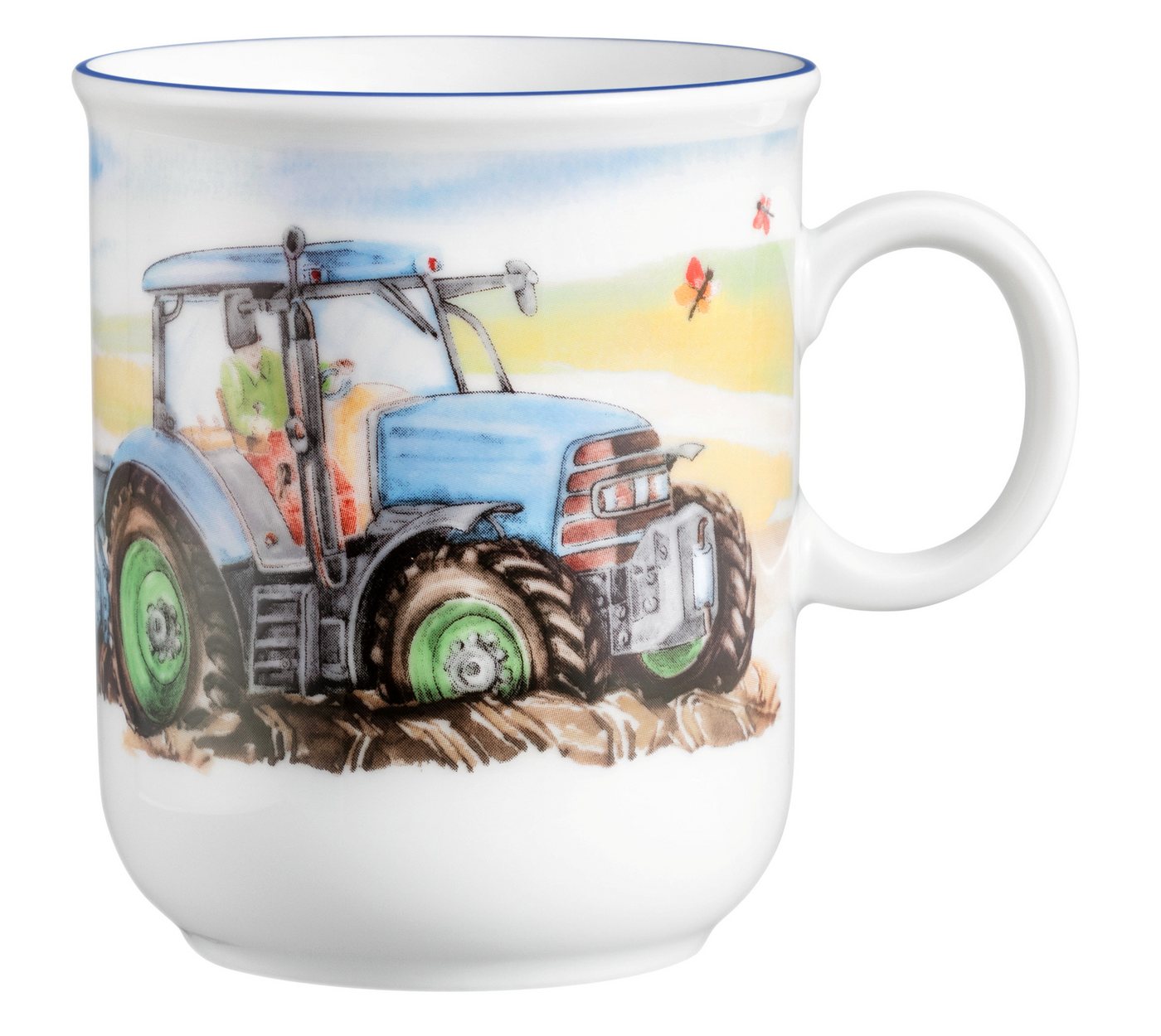 Seltmann Weiden Kindergeschirr-Set Compact Mein Traktor (3-tlg), 1 Personen, Porzellan, Teller, Schüssel, Becher, Made in Germany, 3 Teile, für 1 Person – Bild 3 von 5