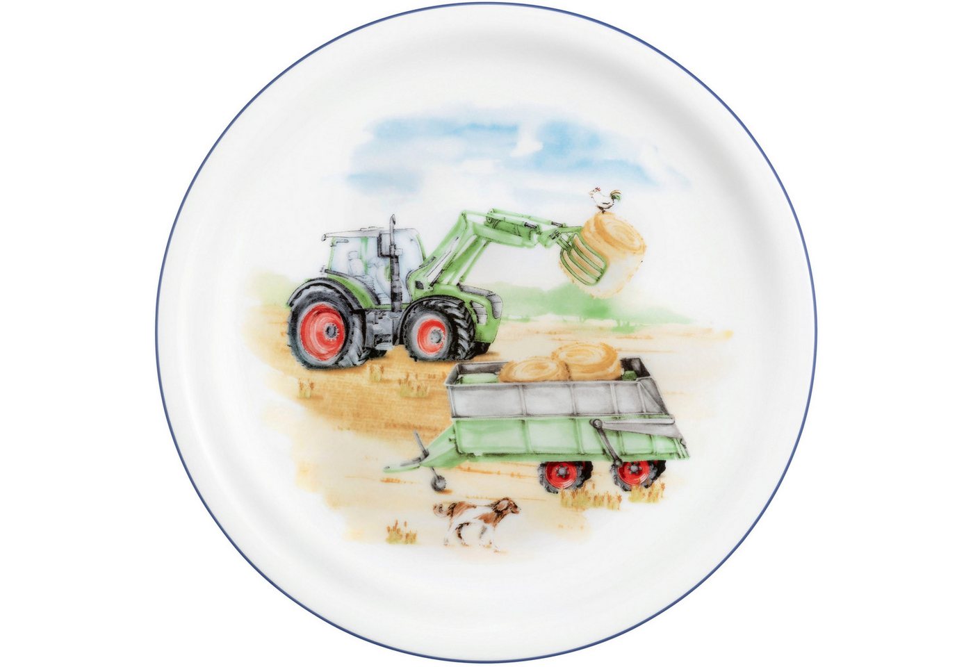 Seltmann Weiden Kindergeschirr-Set Compact Mein Traktor (3-tlg), 1 Personen, Porzellan, Teller, Schüssel, Becher, Made in Germany, 3 Teile, für 1 Person – Bild 4 von 5