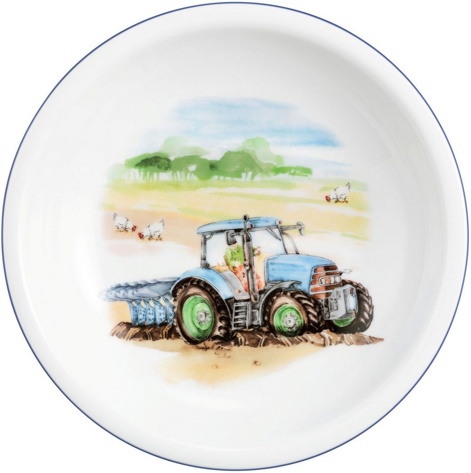 Seltmann Weiden Kindergeschirr-Set Compact Mein Traktor (3-tlg), 1 Personen, Porzellan, Teller, Schüssel, Becher, Made in Germany, 3 Teile, für 1 Person – Bild 5 von 5