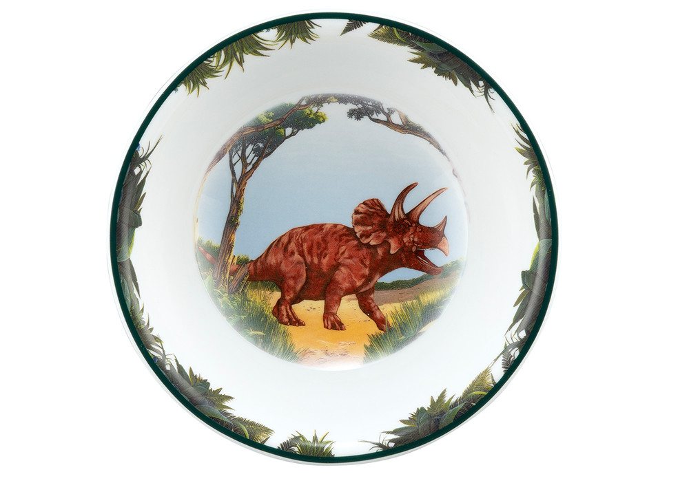 Seltmann Weiden Kombiservice Kinder-Set 3-teilig Compact Dino, Becher, Frühstücksteller, Schüssel (3-tlg), 1 Personen, Porzellan, Becher, Frühstücksteller, Schü – Bild 3 von 5
