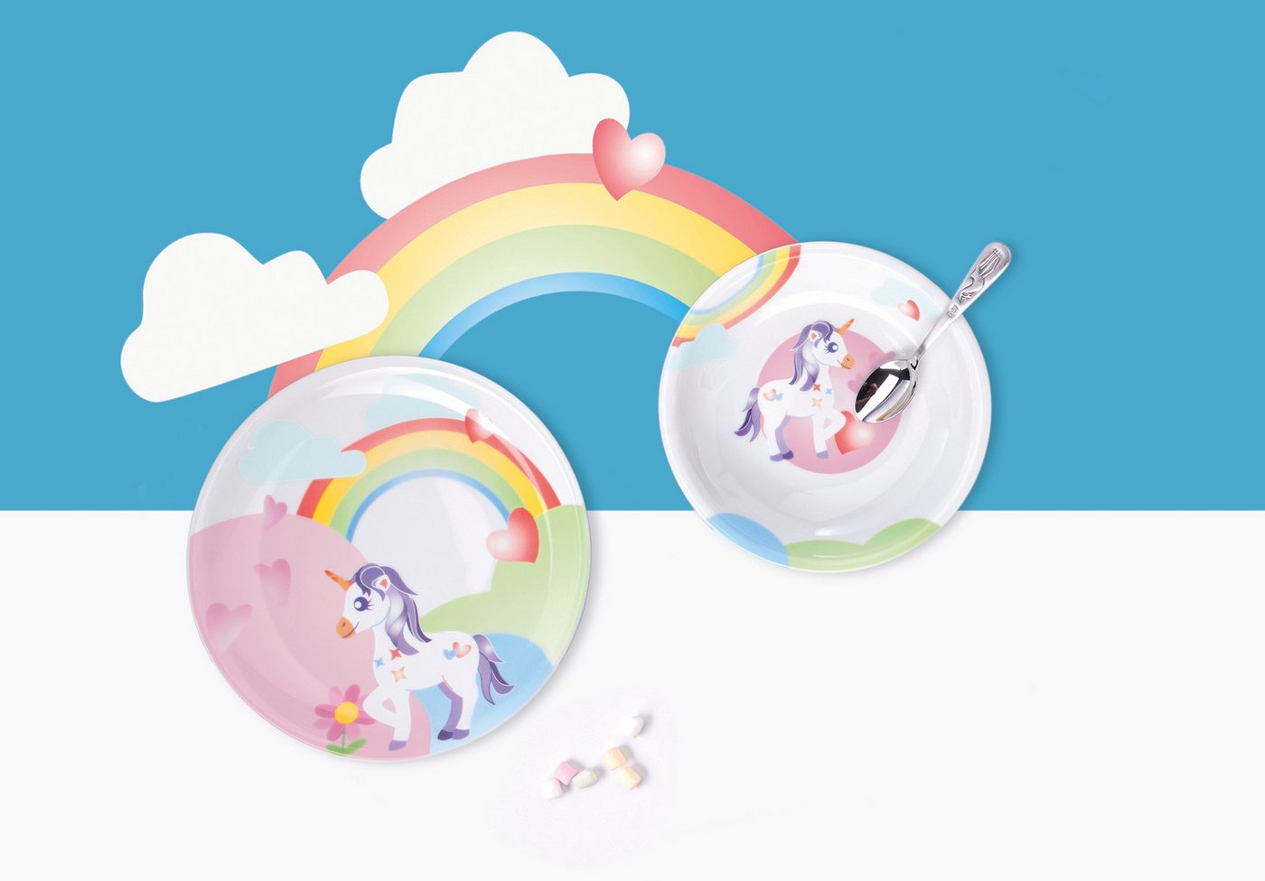 Seltmann Weiden Schüssel Compact - Mein kleines Einhorn, Porzellan, (1-tlg), Schale rund 16 cm – Bild 5 von 5